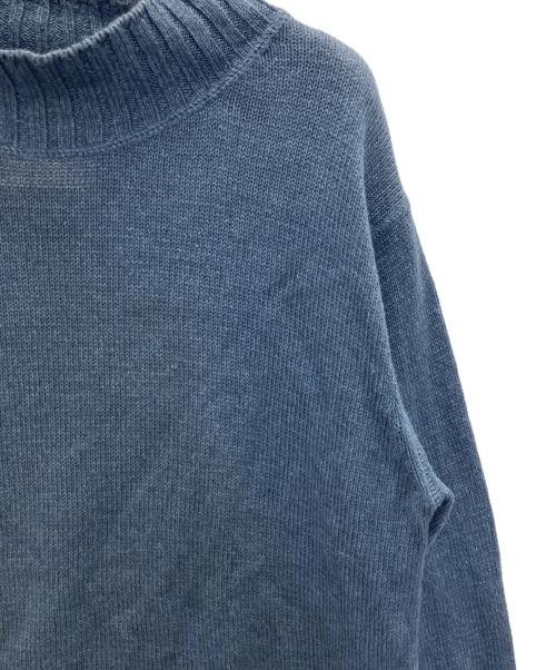 MHL（マーガレットハウエル）MHL (マーガレットハウエル) MARGARET HOWELL (マーガレットハウエル) TWISTED COTTON LINEN KNIT ブルー サイズ:Mの古着・服飾アイテム