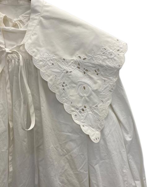 patou（パトゥ）Patou (パトゥ) コミューニオン コットントップ ホワイト サイズ:36の古着・服飾アイテム