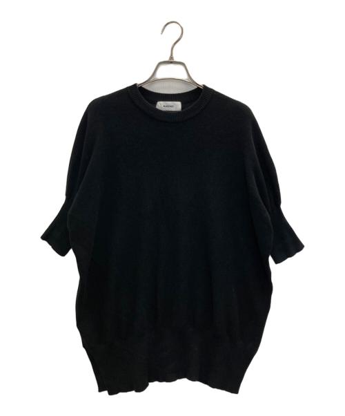 machatt（マチャット）machatt (マチャット) コットンニット ブラック サイズ:FREEの古着・服飾アイテム