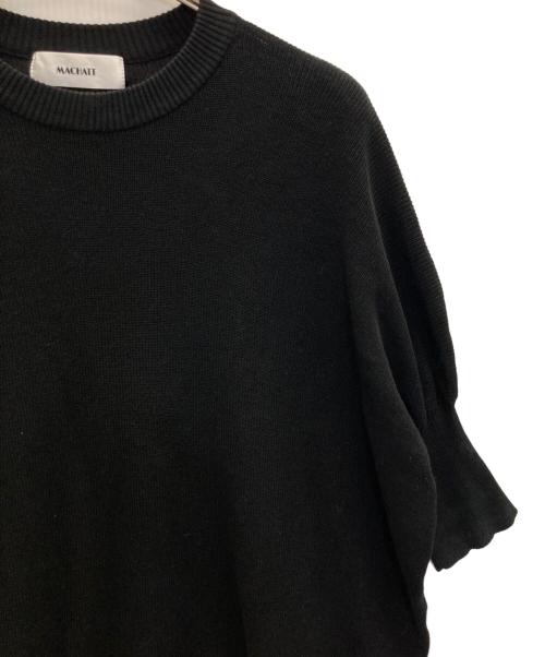 machatt（マチャット）machatt (マチャット) コットンニット ブラック サイズ:FREEの古着・服飾アイテム