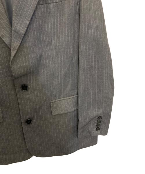 ok.soon（オクスン）ok.soon (オクスン) pinstripe tailored jacket グレー サイズ:FREEの古着・服飾アイテム