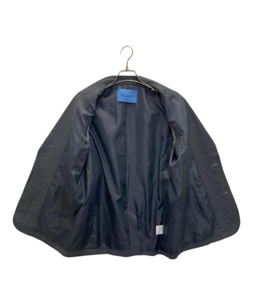 ok.soon（オクスン）ok.soon (オクスン) pinstripe tailored jacket グレー サイズ:FREEの古着・服飾アイテム