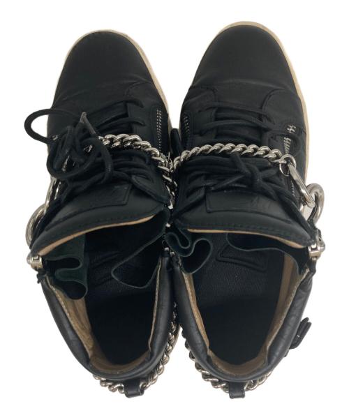 GIUSEPPE ZANOTTI（ジュゼッペザノッティ）GIUSEPPE ZANOTTI (ジュゼッペザノッティ) ミドルカットスニーカー ブラック サイズ:41の古着・服飾アイテム