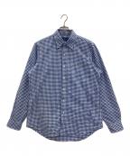 RALPH LAURENラルフローレン）の古着「ギンガム オックスフォード シャツ」｜ブルー