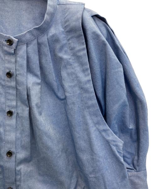 Rumche（ラムシェ）RUMCHE (ラムシェ) パフスリーブ ブラウス ブルー サイズ:FREEの古着・服飾アイテム