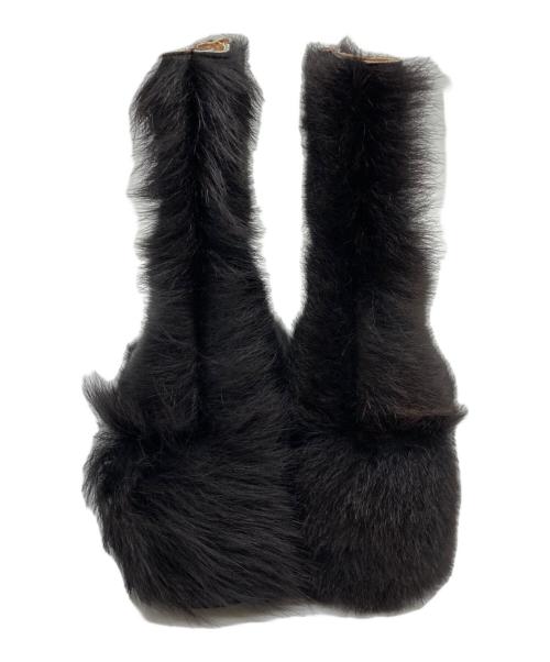 DRIES VAN NOTEN（ドリスヴァンノッテン）DRIES VAN NOTEN (ドリスヴァンノッテン) ファーショートブーツ ブラウン サイズ:23.5㎝の古着・服飾アイテム
