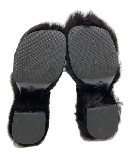 DRIES VAN NOTEN（ドリスヴァンノッテン）DRIES VAN NOTEN (ドリスヴァンノッテン) ファーショートブーツ ブラウン サイズ:23.5㎝の古着・服飾アイテム
