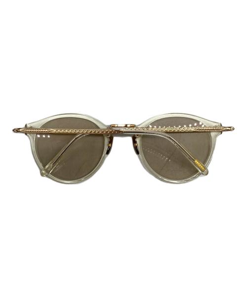 OLIVER PEOPLES（オリバーピープルズ）OLIVER PEOPLES (オリバーピープルズ) サングラス ゴールド×クリア サイズ:49□25-142の古着・服飾アイテム