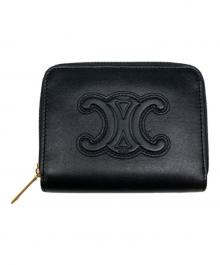 CELINE（セリーヌ）の古着「コンパクトトリオンフジップウォレット」｜ブラック