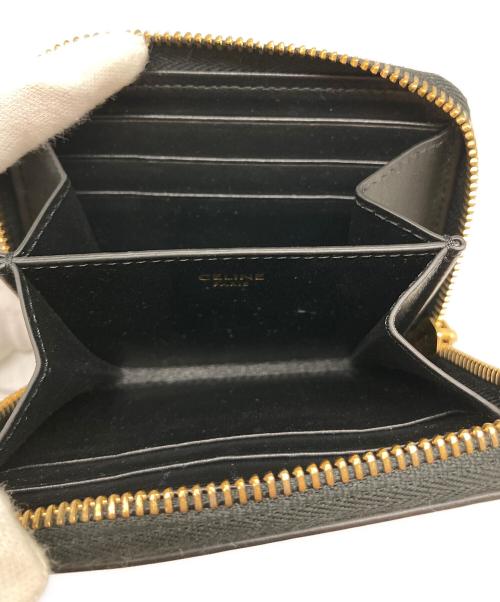 CELINE（セリーヌ）CELINE (セリーヌ) コンパクトトリオンフジップウォレット ブラックの古着・服飾アイテム