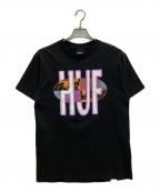 HUFハフ）の古着「半袖カットソー」｜ブラック