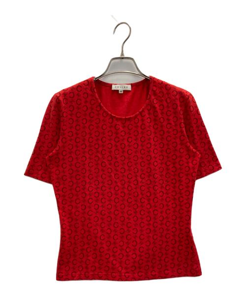 CELINE（セリーヌ）CELINE (セリーヌ) 半袖カットソー レッド サイズ:44の古着・服飾アイテム