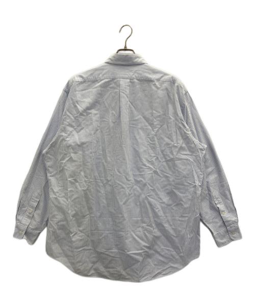 RALPH LAUREN（ラルフローレン）RALPH LAUREN (ラルフローレン) ストライプBDシャツ ブルー サイズ:17－35の古着・服飾アイテム