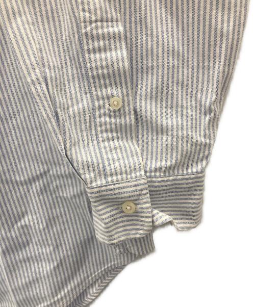 RALPH LAUREN（ラルフローレン）RALPH LAUREN (ラルフローレン) ストライプBDシャツ ブルー サイズ:17－35の古着・服飾アイテム