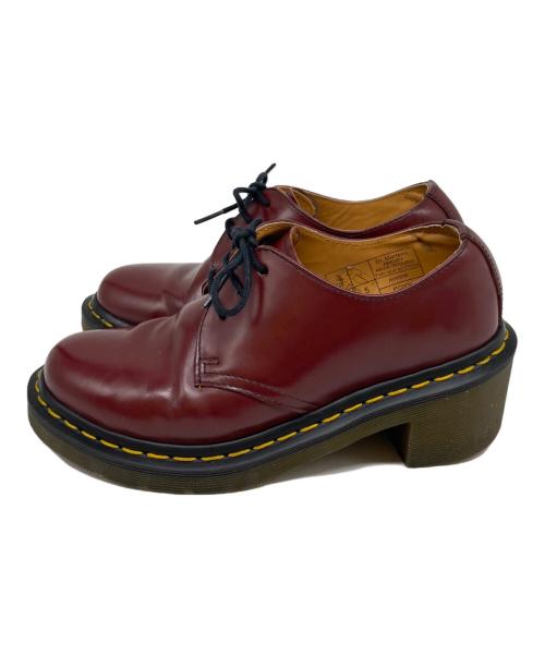 Dr.Martens（ドクターマーチン）Dr.Martens (ドクターマーチン) AMORY 3ホールヒールシューズ レッド サイズ:22㎝の古着・服飾アイテム