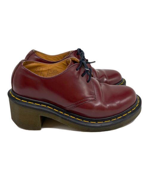 Dr.Martens（ドクターマーチン）Dr.Martens (ドクターマーチン) AMORY 3ホールヒールシューズ レッド サイズ:22㎝の古着・服飾アイテム