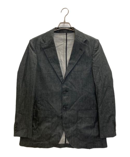 +CLOTHET（クロスクローゼット）+CLOTHET (クロスクローゼット) デニムテーラードジャケット グレー サイズ:2の古着・服飾アイテム