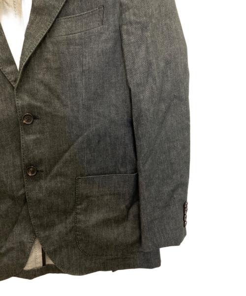 +CLOTHET（クロスクローゼット）+CLOTHET (クロスクローゼット) デニムテーラードジャケット グレー サイズ:2の古着・服飾アイテム