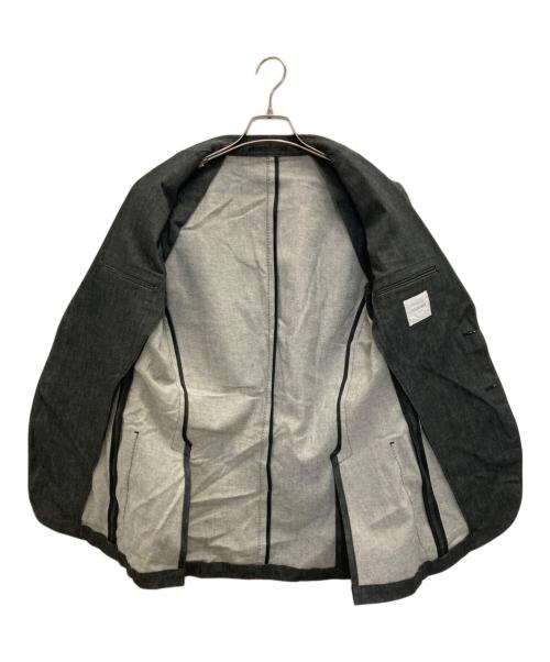 +CLOTHET（クロスクローゼット）+CLOTHET (クロスクローゼット) デニムテーラードジャケット グレー サイズ:2の古着・服飾アイテム