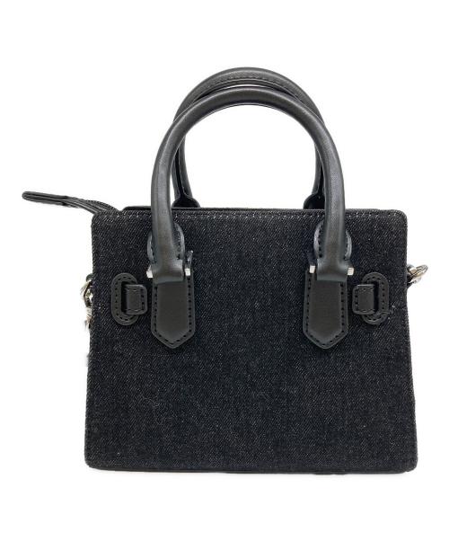 MICHAEL KORS（マイケルコース）MICHAEL KORS (マイケルコース) Hamilton Extra-Small Crystal Embellished Denim Satchel ブラックの古着・服飾アイテム