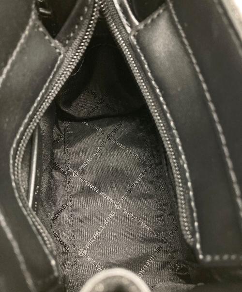MICHAEL KORS（マイケルコース）MICHAEL KORS (マイケルコース) Hamilton Extra-Small Crystal Embellished Denim Satchel ブラックの古着・服飾アイテム
