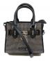 MICHAEL KORS（マイケルコース）の古着「Hamilton Extra-Small Crystal Embellished Denim Satchel」｜ブラック