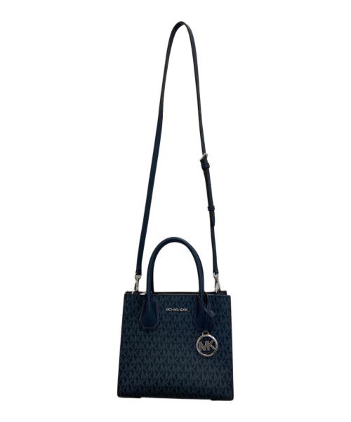 MICHAEL KORS（マイケルコース）MICHAEL KORS (マイケルコース) MERCER ショッパートート クロスボディ ブルーの古着・服飾アイテム