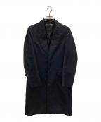 PAUL SMITHポールスミス）の古着「ウールギャバジンチェスターコート」｜ネイビー