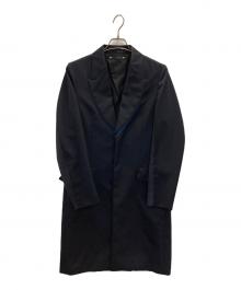 PAUL SMITH（ポールスミス）の古着「ウールギャバジンチェスターコート」｜ネイビー
