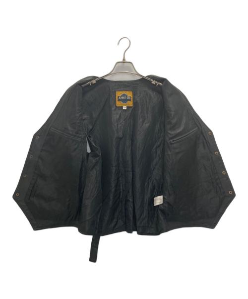 JOHN F.GEE（ジョン・エフ・ジー）JOHN F.GEE (ジョン・エフ・ジー) レザーベスト ブラック サイズ:006の古着・服飾アイテム