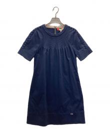 ted baker（テッドベーカー）の古着「半袖ワンピース」｜ネイビー