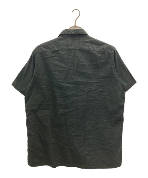 PS Paul Smith（ＰＳポールスミス）PS Paul Smith (ＰＳポールスミス) 刺繍半袖シャツ ブラック サイズ:Ｍの古着・服飾アイテム