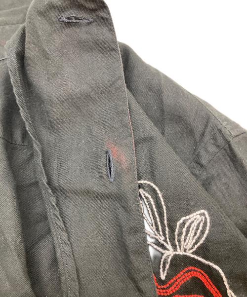 PS Paul Smith（ＰＳポールスミス）PS Paul Smith (ＰＳポールスミス) 刺繍半袖シャツ ブラック サイズ:Ｍの古着・服飾アイテム