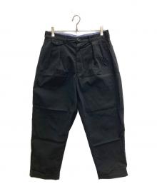 BEAMS PLUS（ビームスプラス）の古着「2プリーツチノワイドパンツ」｜ブラック