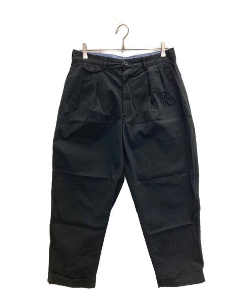 BEAMS PLUS（ビームスプラス）BEAMS PLUS (ビームスプラス) 2プリーツチノワイドパンツ ブラック サイズ:Ｍの古着・服飾アイテム