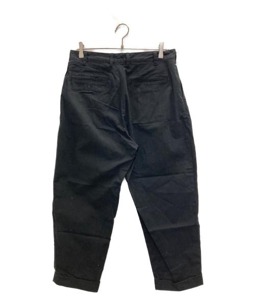 BEAMS PLUS（ビームスプラス）BEAMS PLUS (ビームスプラス) 2プリーツチノワイドパンツ ブラック サイズ:Ｍの古着・服飾アイテム
