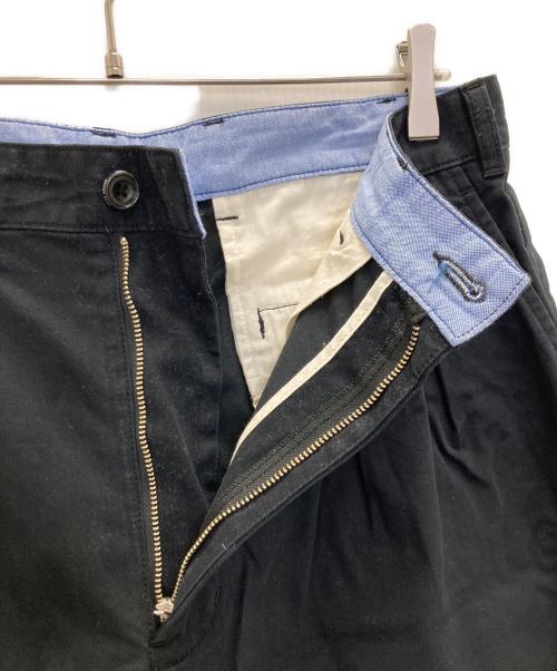 BEAMS PLUS（ビームスプラス）BEAMS PLUS (ビームスプラス) 2プリーツチノワイドパンツ ブラック サイズ:Ｍの古着・服飾アイテム