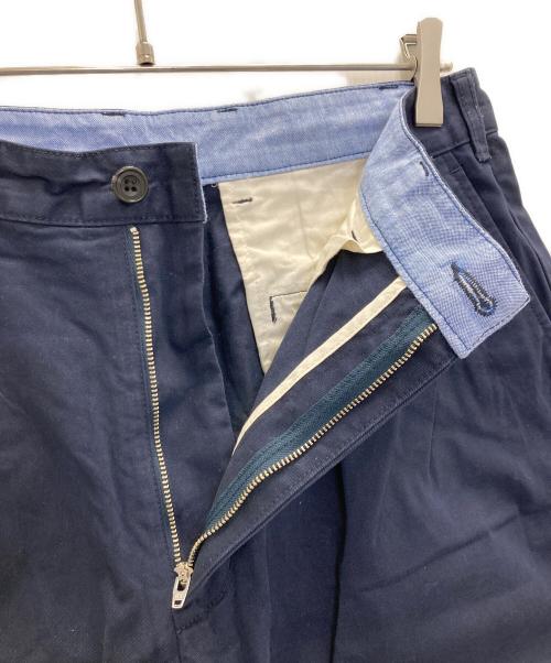 BEAMS PLUS（ビームスプラス）BEAMS PLUS (ビームスプラス) 2プリーツチノワイドパンツ ネイビー サイズ:Mの古着・服飾アイテム