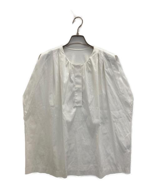 TOMORROW LAND collection（トゥモローランドコレクション）TOMORROW LAND collection (トゥモローランドコレクション) ストレッチブロード ショルダータックシャツ ホワイト サイズ:Sの古着・服飾アイテム