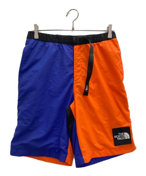 THE NORTH FACE（ザ ノース フェイス）THE NORTH FACE (ザ ノース フェイス) ハーフパンツ ネイビー×オレンジ サイズ:Mの古着・服飾アイテム