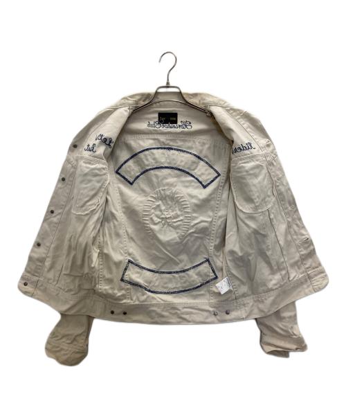 LEE（リー）LEE (リー) TMT (ティーエムティー) ウエスターナーデニムジャケット ホワイト サイズ:Lの古着・服飾アイテム
