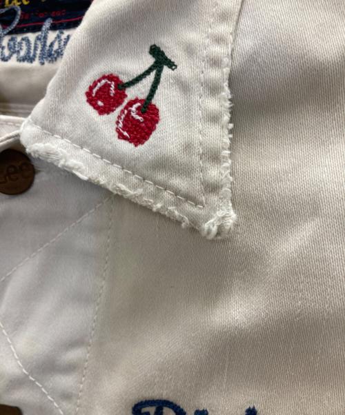 LEE（リー）LEE (リー) TMT (ティーエムティー) ウエスターナーデニムジャケット ホワイト サイズ:Lの古着・服飾アイテム