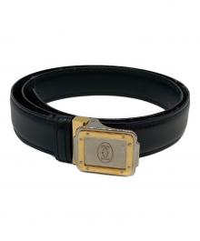 must de cartier（マストドゥカルティエ）の古着「レザーベルト」｜ブラック