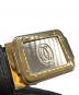中古・古着 must de cartier (マストドゥカルティエ) レザーベルト ブラック：10000円
