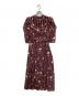 Her lip to（ハーリップトゥ）の古着「Autumn Floral Lace Trimmed Dress」｜レッド