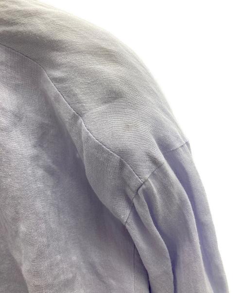 BALLSEY（ボールジィ）BALLSEY (ボールジィ) スムースラミー バイヤスボウタイブラウス ラベンダー サイズ:Sの古着・服飾アイテム