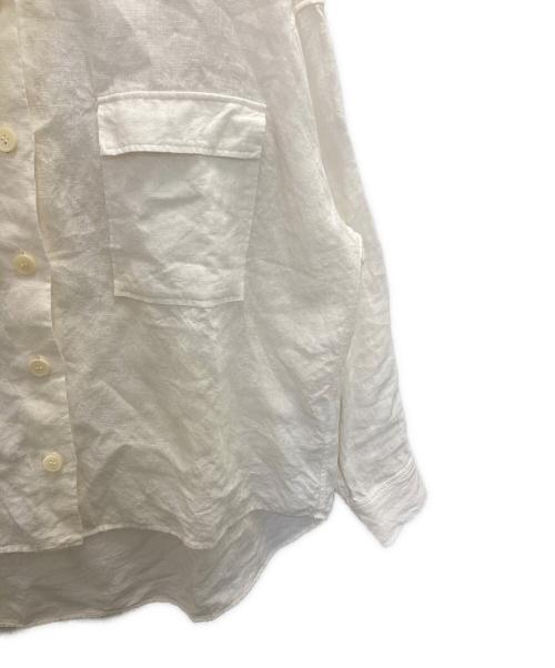 Whim Gazette（ウィムガゼット）Whim Gazette (ウィムガゼット) リネンシャツ ホワイト サイズ:FREEの古着・服飾アイテム