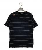 Hysteric Glamourヒステリックグラマー）の古着「ボーダーカットソー」｜ブラック
