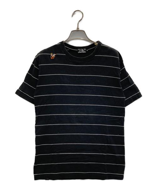 Hysteric Glamour（ヒステリックグラマー）Hysteric Glamour (ヒステリックグラマー) ボーダーカットソー ブラック サイズ:XSの古着・服飾アイテム