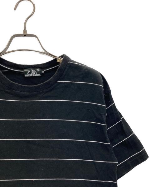Hysteric Glamour（ヒステリックグラマー）Hysteric Glamour (ヒステリックグラマー) ボーダーカットソー ブラック サイズ:XSの古着・服飾アイテム